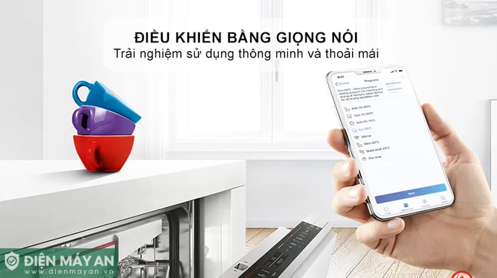 Máy rửa bát âm toàn phần Bosch Serie 4 SMV4HCX19E